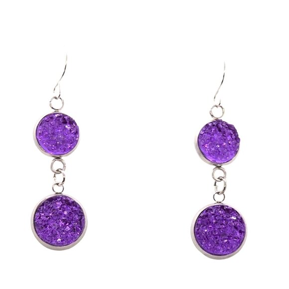 Purple Ice Earrings - Picture 1 of 4